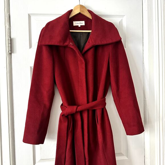 Calvin Klein Wool Pea Coat Sz 10 - Picture 2 of 7